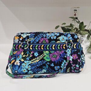 VERA BRADLEY Zip Tote Bag Shoulder Purse MIDNIGHT BLUES